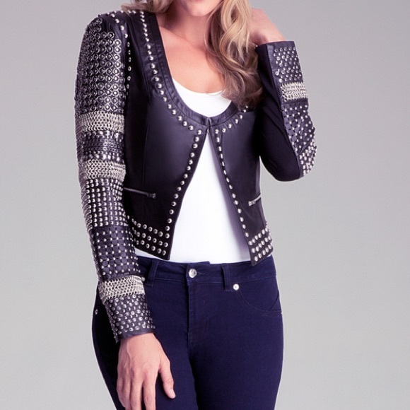 Bebe studded bobble leather jacket - Picture 2 of 8